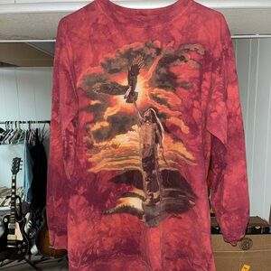 The Mountain Crimson Tie-Dye Tee